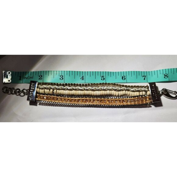 Mixed Material Bracelet Victoria Emerson Multi-Strand neutral womens jewelry - Picture 4 of 4